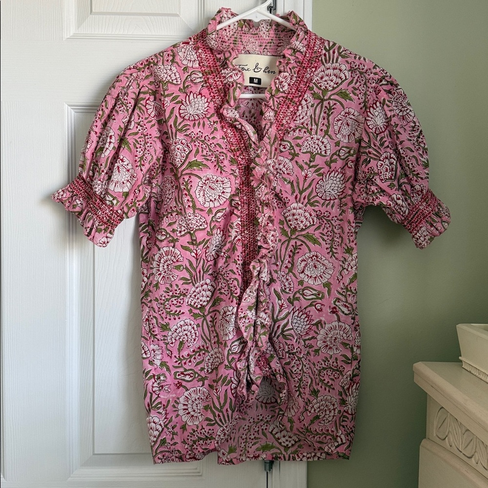 Fox & Hen The Label Della Ruffled Top Size M - Picture 2 of 8